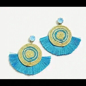 J Crew New Rope Fan Earrings